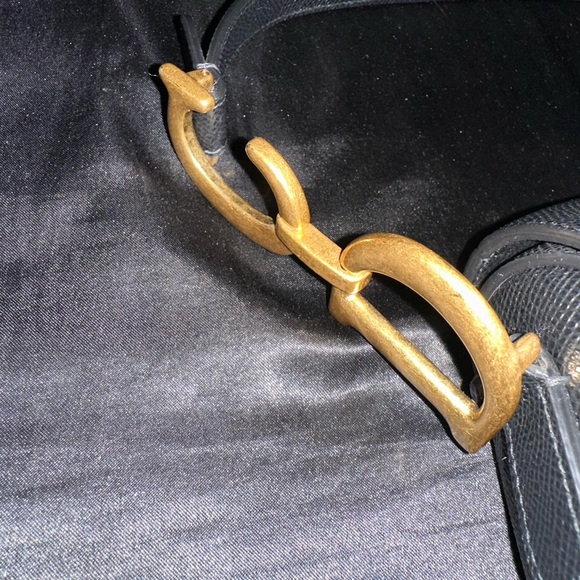 Christin Dior Black Saddlebag with Strap - Picture 6 of 11